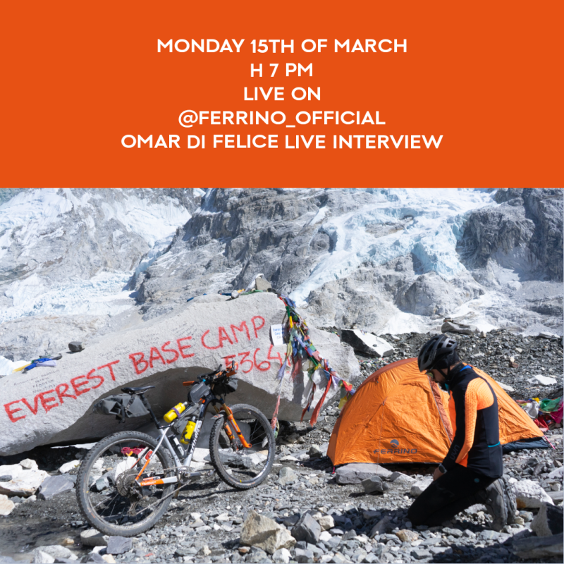 In diretta su INSTAGRAM con Omar Di Felice: in bici al campo base dell’Everest!